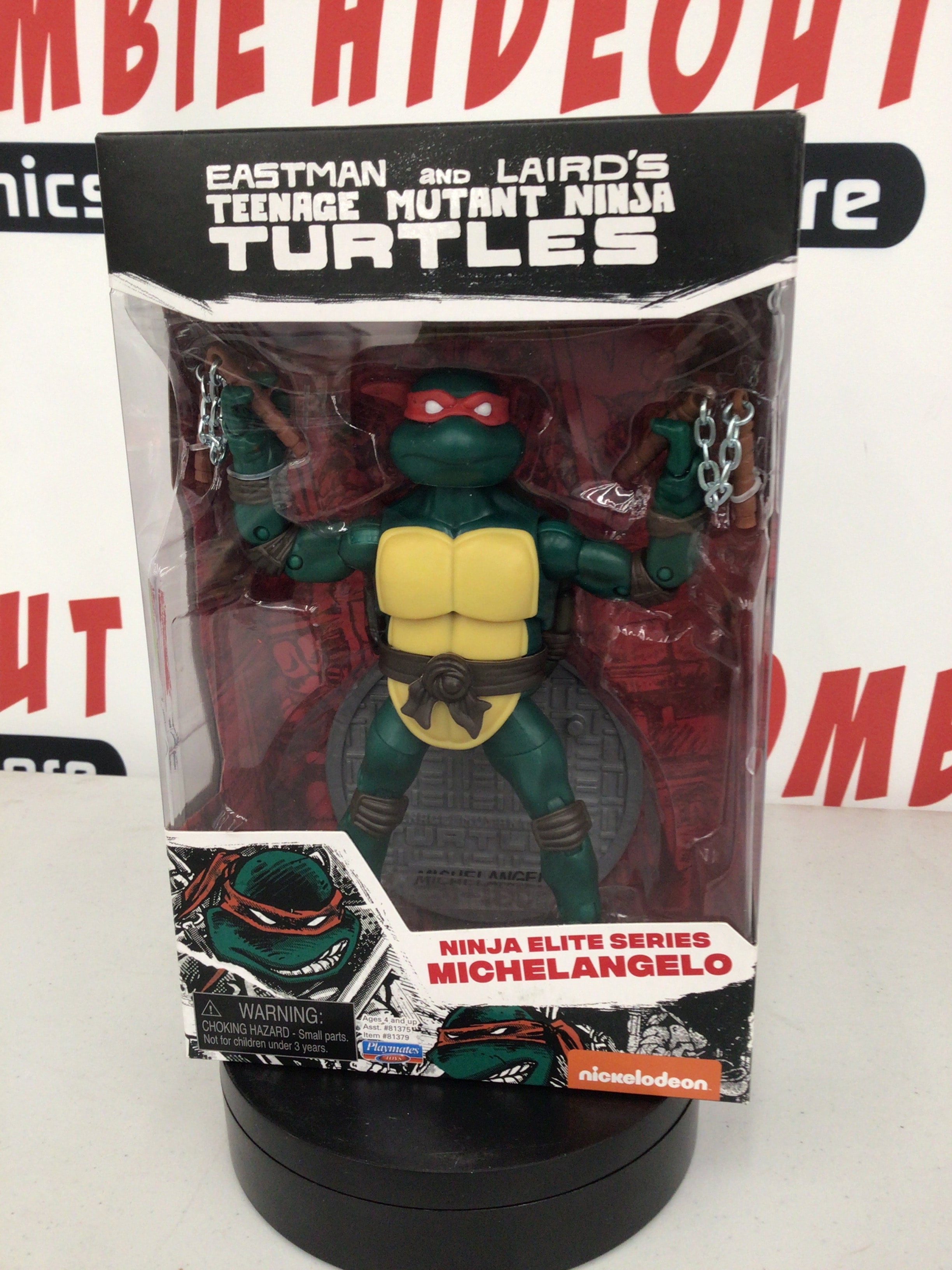 PlayMates Teenage Mutant Ninja Turtles Ninja Elite Series Michelangelo
