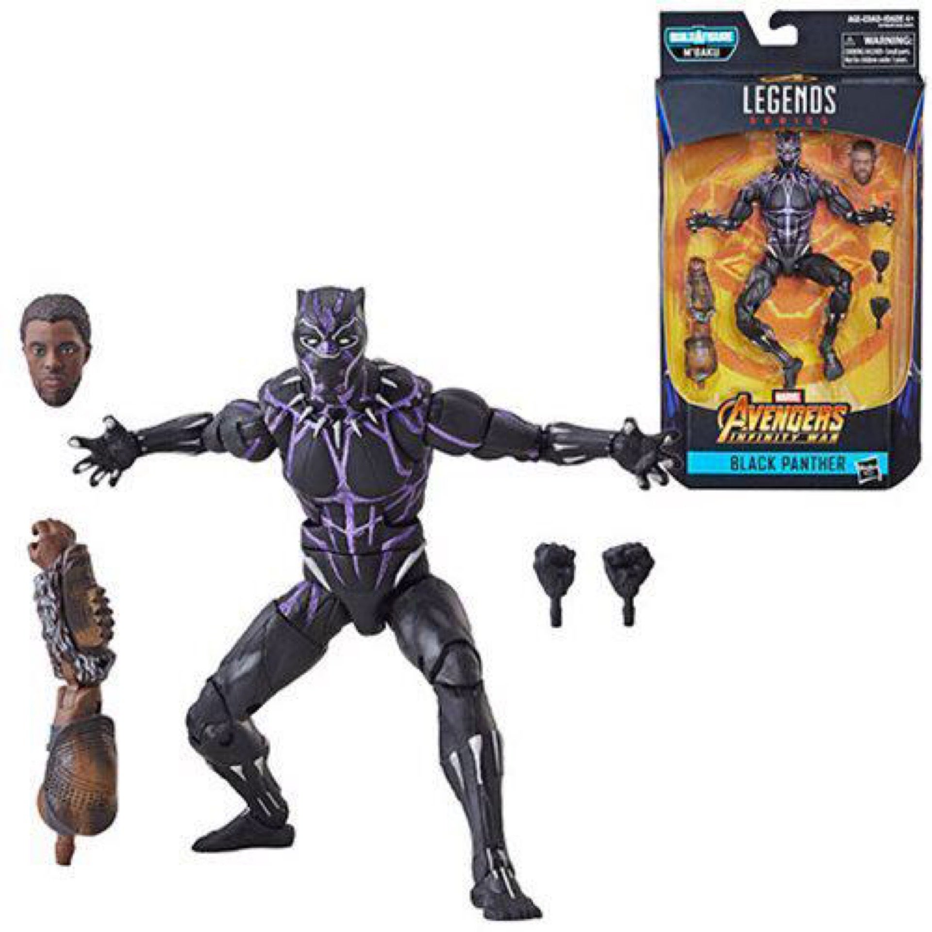 6 inch black discount panther action figure